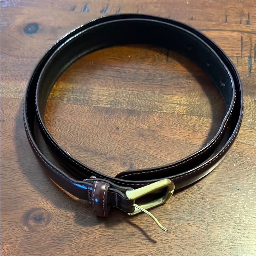 Men's Classic Brown Leather Belt